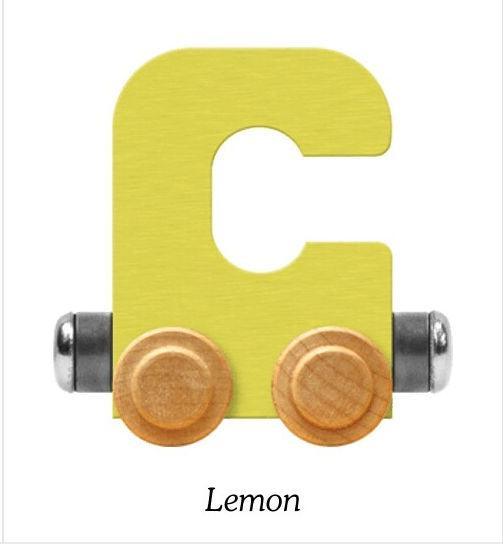 Pastel Yellow | A-Z Train Letters | Maple Landmark Inc. - The Ridge Kids