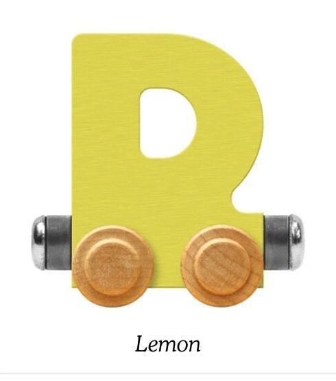 Pastel Yellow | A-Z Train Letters | Maple Landmark Inc. - The Ridge Kids