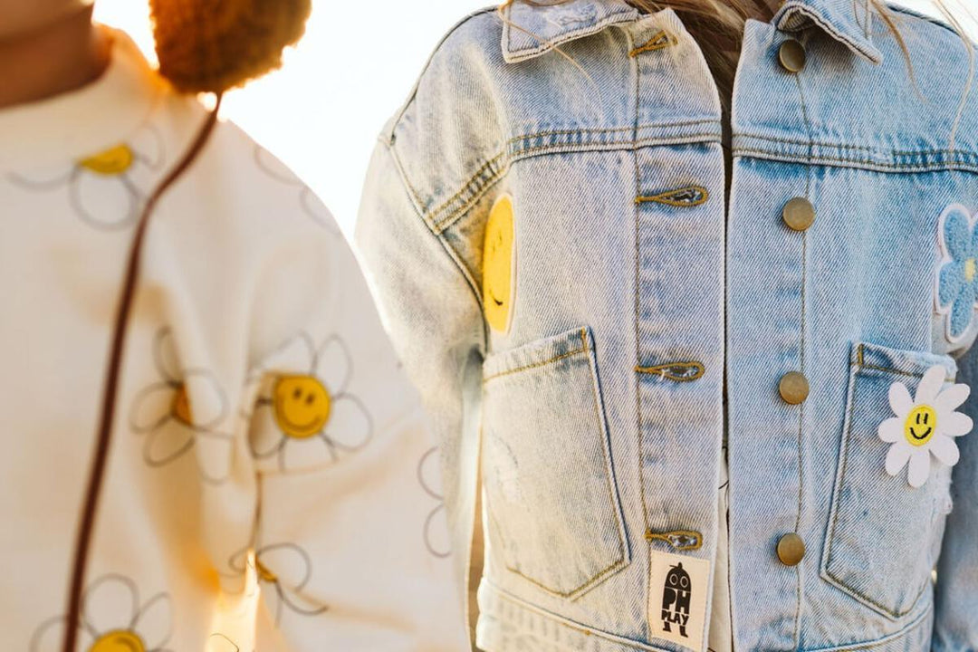 Patched Denim Jacket | Daisy | Petite Hailey - The Ridge Kids