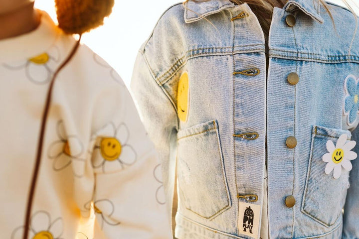 Patched Denim Jacket | Daisy | Petite Hailey - The Ridge Kids