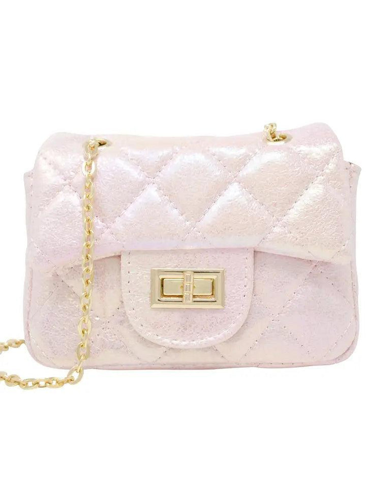 Handbag | Classic Metallic Mini Bag - Pearl | Tiny Treats and Zomi Gems - The Ridge Kids
