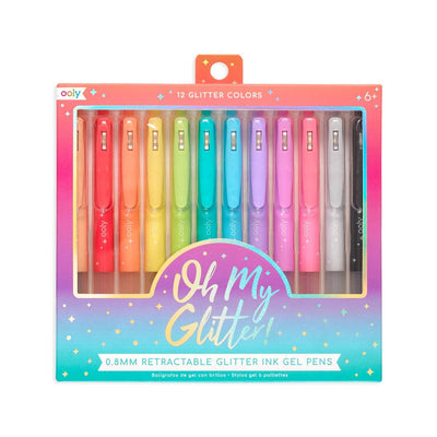 Pens | Oh My Glitter! Retractable Glitter Gel Pens | Ooly - The Ridge Kids
