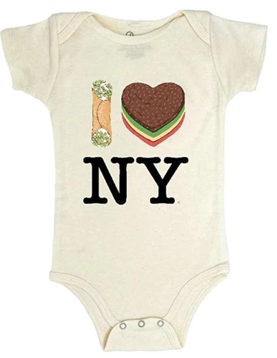 Organic Cotton Onesie | NY Cannoli Rainbow Cookie | PiccoliNY - The Ridge Kids