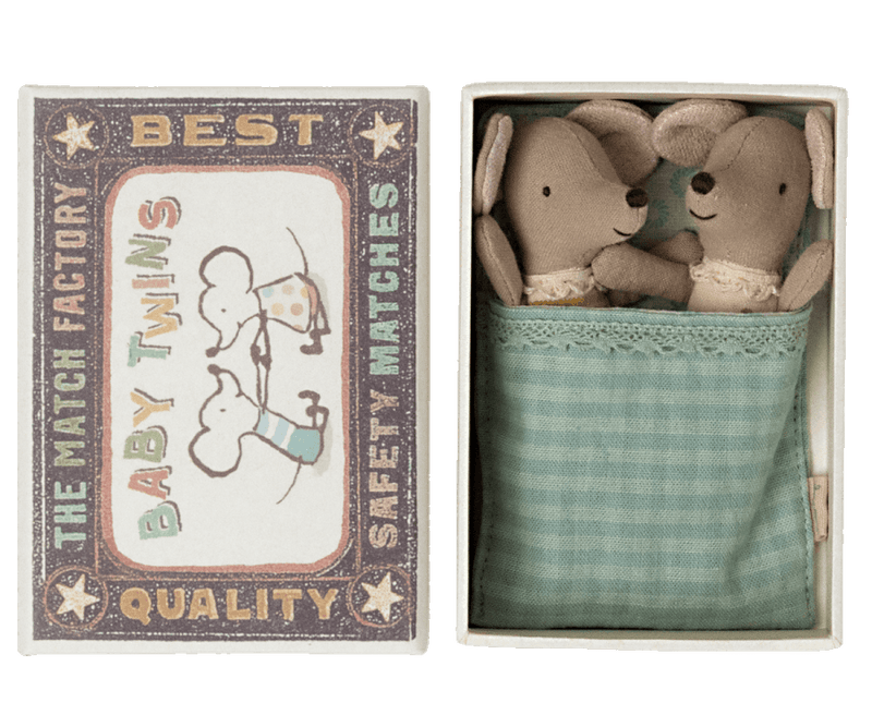 Plush Doll | Heirloom Twins Baby Mice Dolls in Box | Maileg - The Ridge Kids