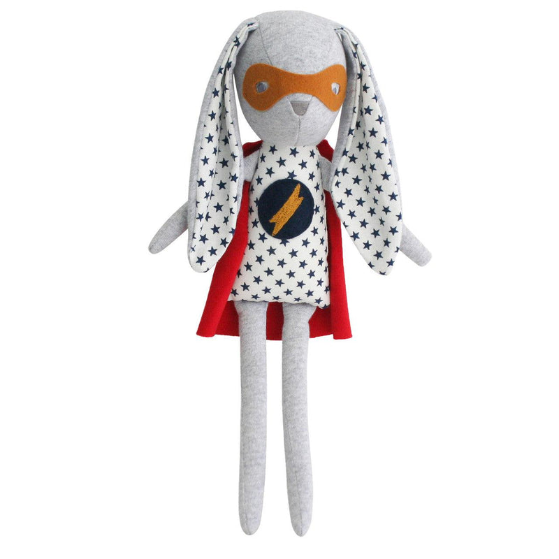 Plush doll | Hero Mini Bunny Navy Star- 32cm | Alimrose - The Ridge Kids