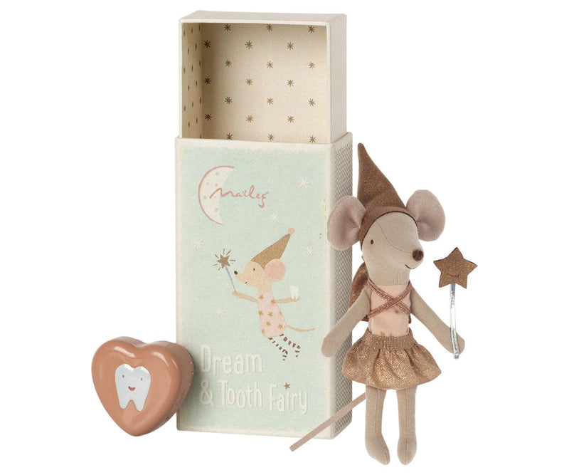 Plush Doll | Tooth Fairy Big Sister Mouse Doll with Metal Box |Maileg - The Ridge Kids