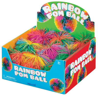 Pom Ball Squishy | 3.5" Rainbow | Toysmith - The Ridge Kids