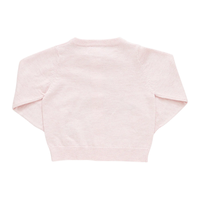 Girls Cardigan | Rabbit Sweater- Light Pink | Pink Chicken