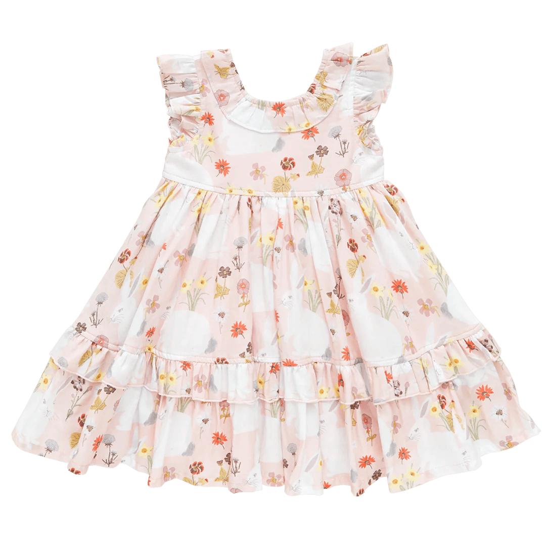 Baby Dress Set | Judith - Rabbit Garden | Pink Chicken