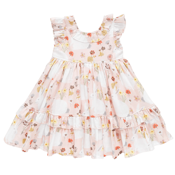 Baby Dress Set | Judith - Rabbit Garden | Pink Chicken