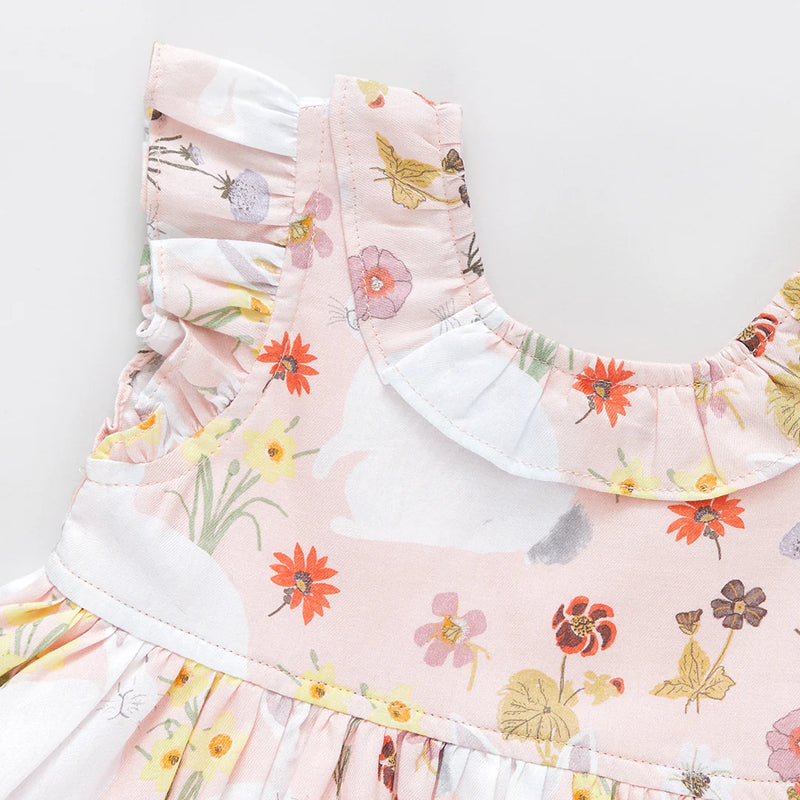 Baby Dress Set | Judith - Rabbit Garden | Pink Chicken