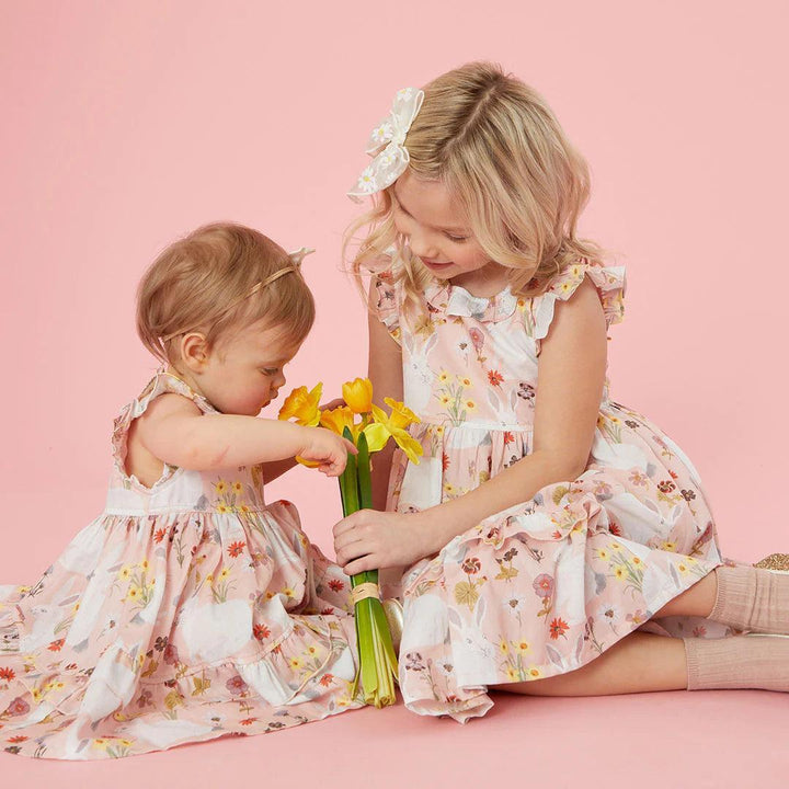 Baby Dress Set | Judith - Rabbit Garden | Pink Chicken