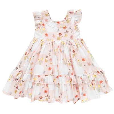 Baby Dress Set | Judith - Rabbit Garden | Pink Chicken