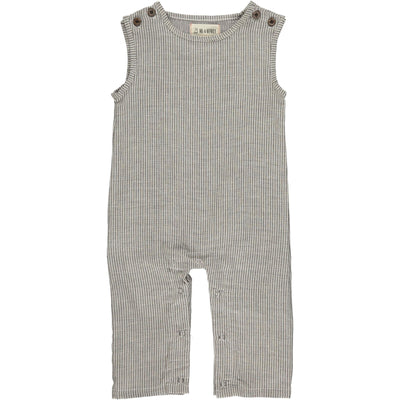 Romper | Edisto Brown Stripe Cotton | Me and Henry - The Ridge Kids