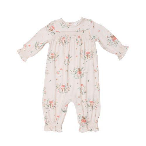 Romper with Smocked Details | Mouse and Mushroom | Angel Dear - The Ridge Kids