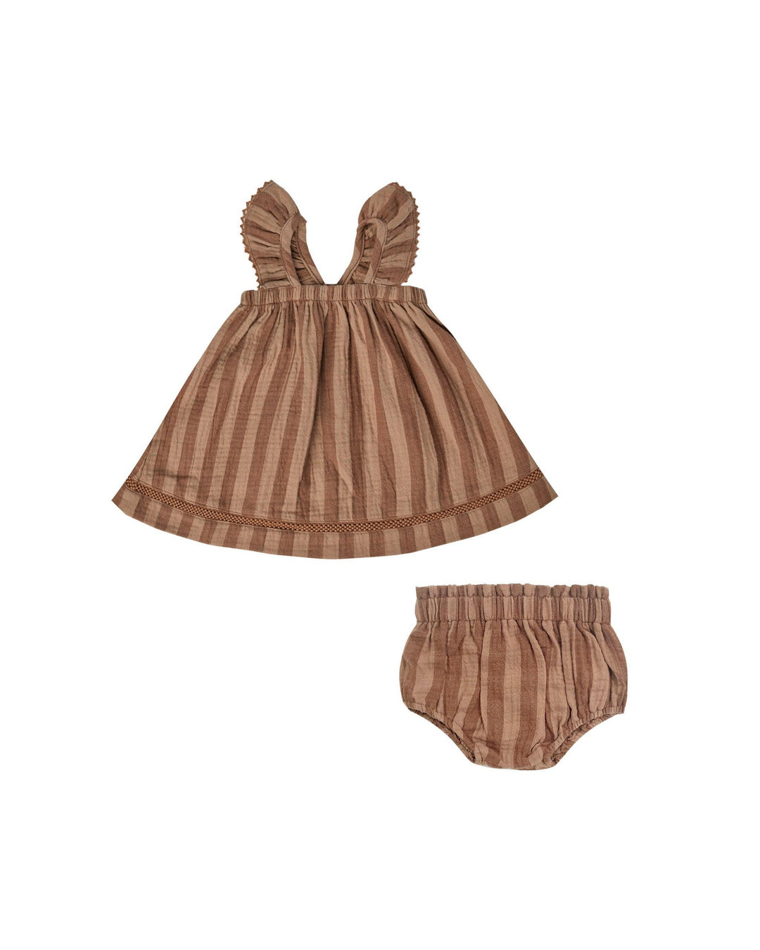 Ruffle Tank Dress & Bloomer Set | Retro Stripe | Quincy Mae - The Ridge Kids