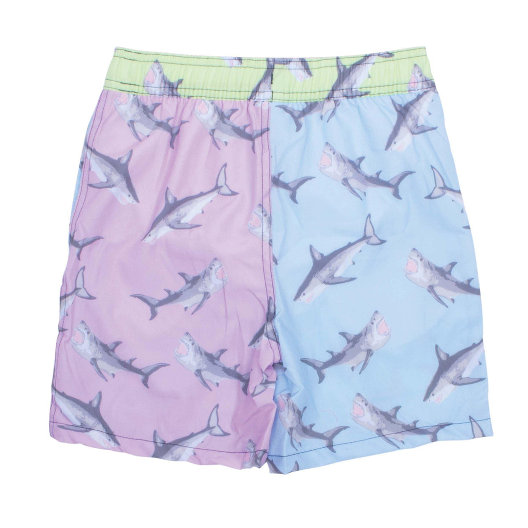 Boys Swim | Water Appearing Trunks - Colorblock Sharks | Shade Critters - The Ridge Kids
