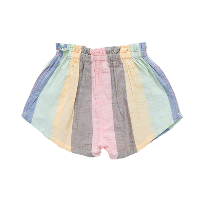 Girls Shorts | Theodore Short- Multi-Wide Stripe | Pink Chicken