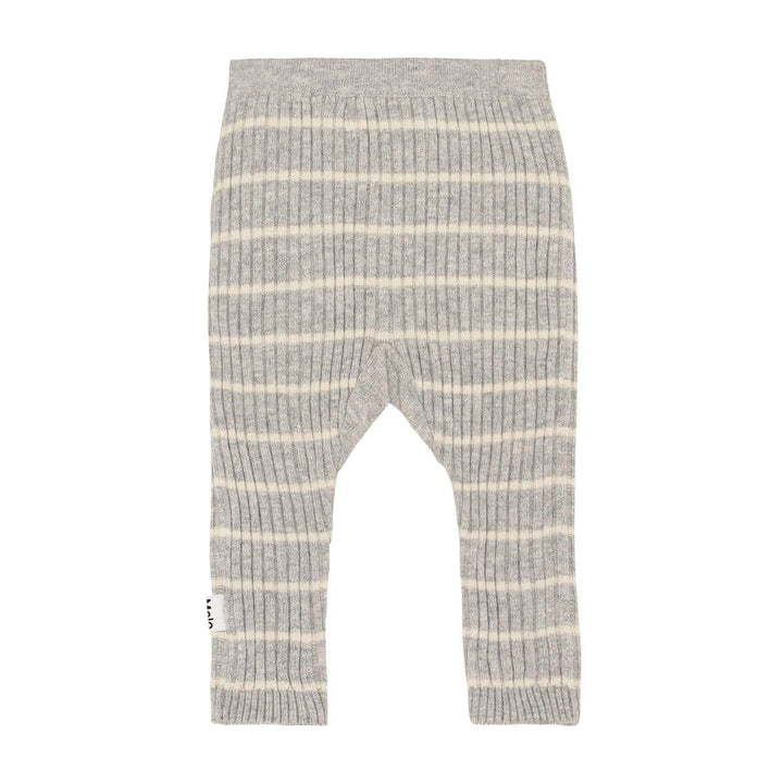 Sigmund Baby Rib Knit Pant | Grey Stripe | Molo - The Ridge Kids
