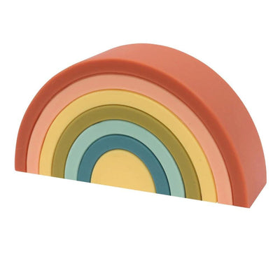 Silicone Rainbow Stacker | Cherry | O.B. Designs - The Ridge Kids