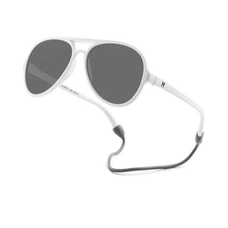 Sunglasses | Aviators- White Polarized | Hipsterkid - The Ridge Kids