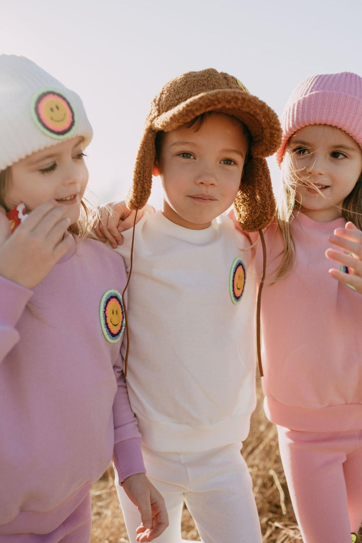 Sweatshirt | Smile Multi Purple | Petite Hailey - The Ridge Kids