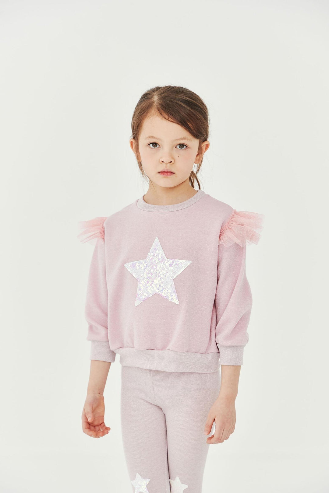 Sweatshirt Set | Star Pink | Petite Hailey - The Ridge Kids