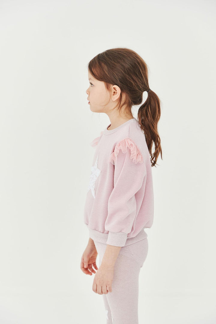 Sweatshirt Set | Star Pink | Petite Hailey - The Ridge Kids