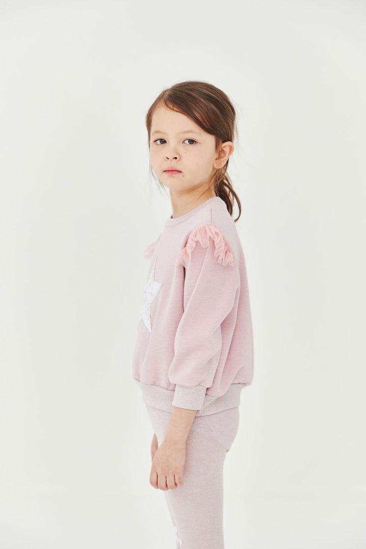 Sweatshirt Set | Star Pink | Petite Hailey - The Ridge Kids