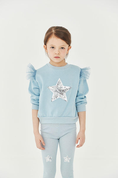 Sweatshirt Set | Star Sky Blue | Petite Hailey - The Ridge Kids