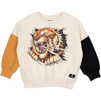 Tiger Graphic Sweatshirt | Easy Tiger Print | Rock Your Baby - The Ridge Kids