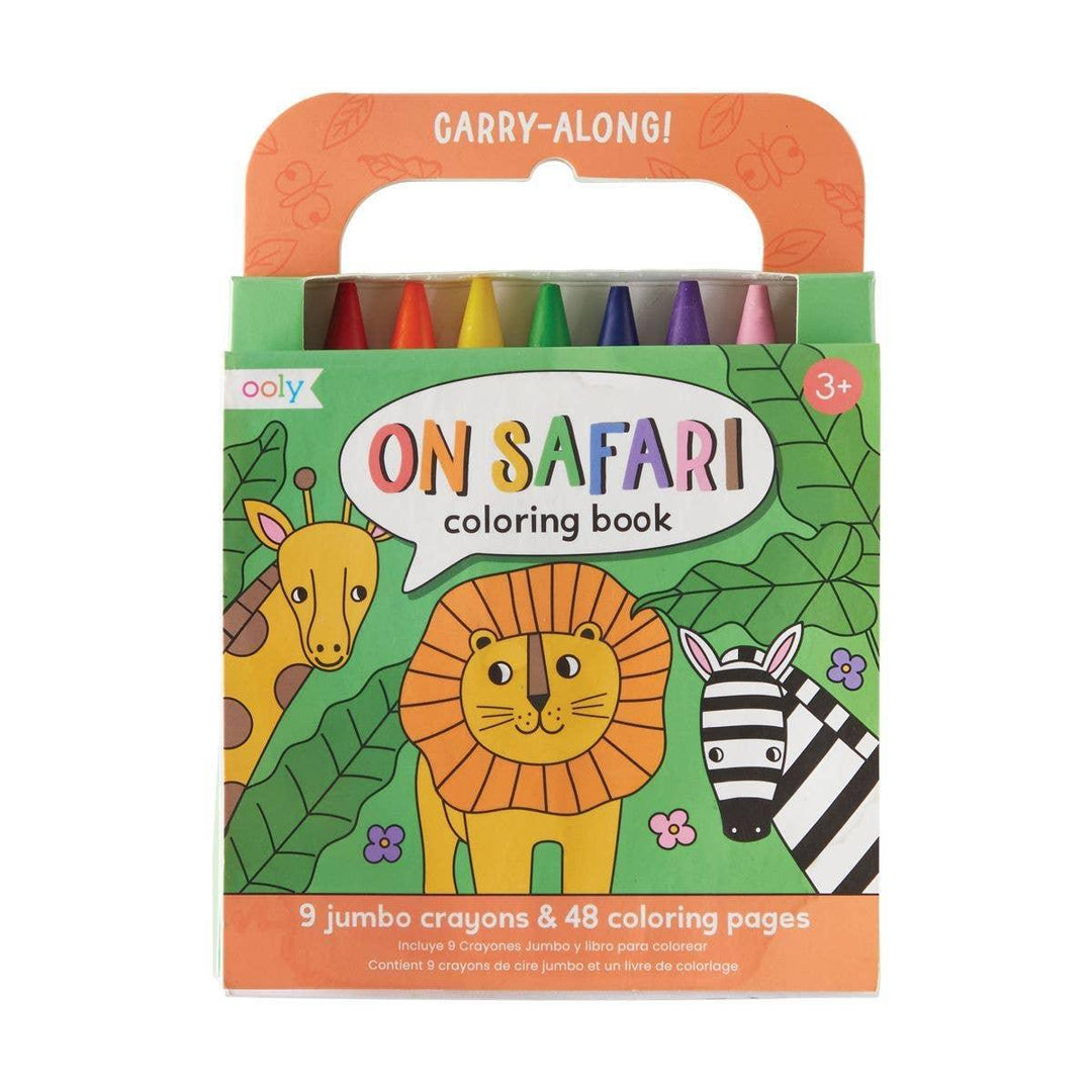 Travel Coloring Set | Carry Along Crayon & Coloring- On Safari | Ooly - The Ridge Kids