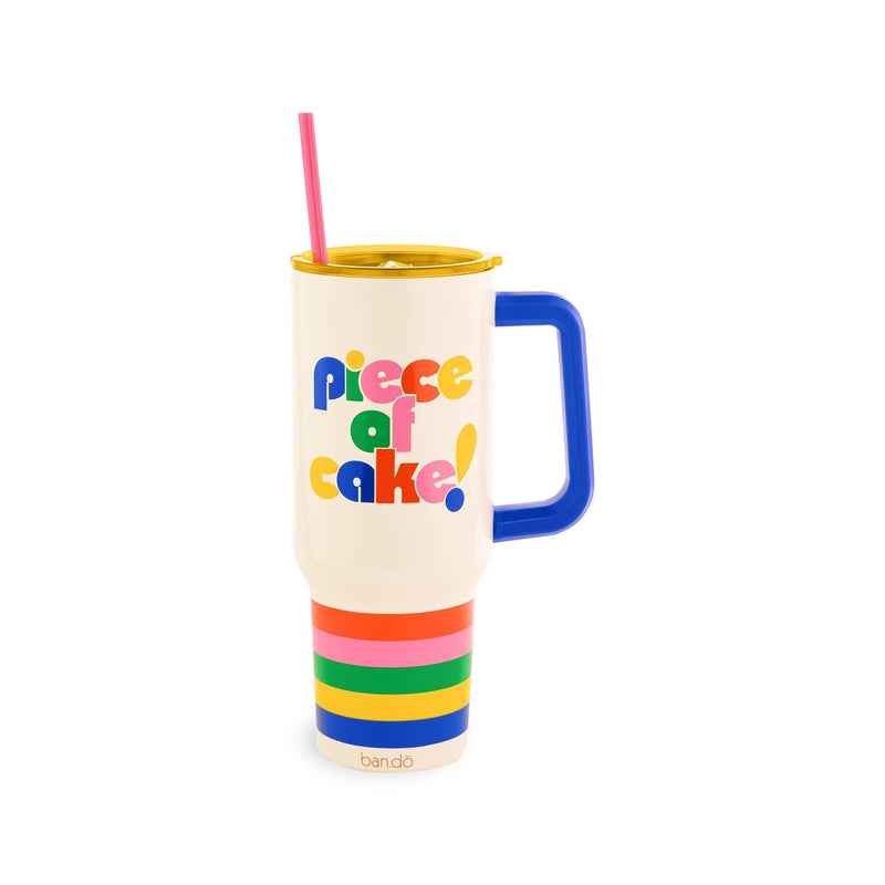 Tumbler | Mega Stainless Steel: Piece of Cake | Ban.do - The Ridge Kids