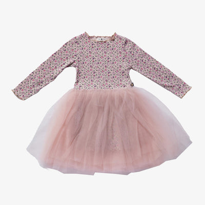 Tutu Dress | Long Sleeve Poppy Print | Petite Hailey - The Ridge Kids