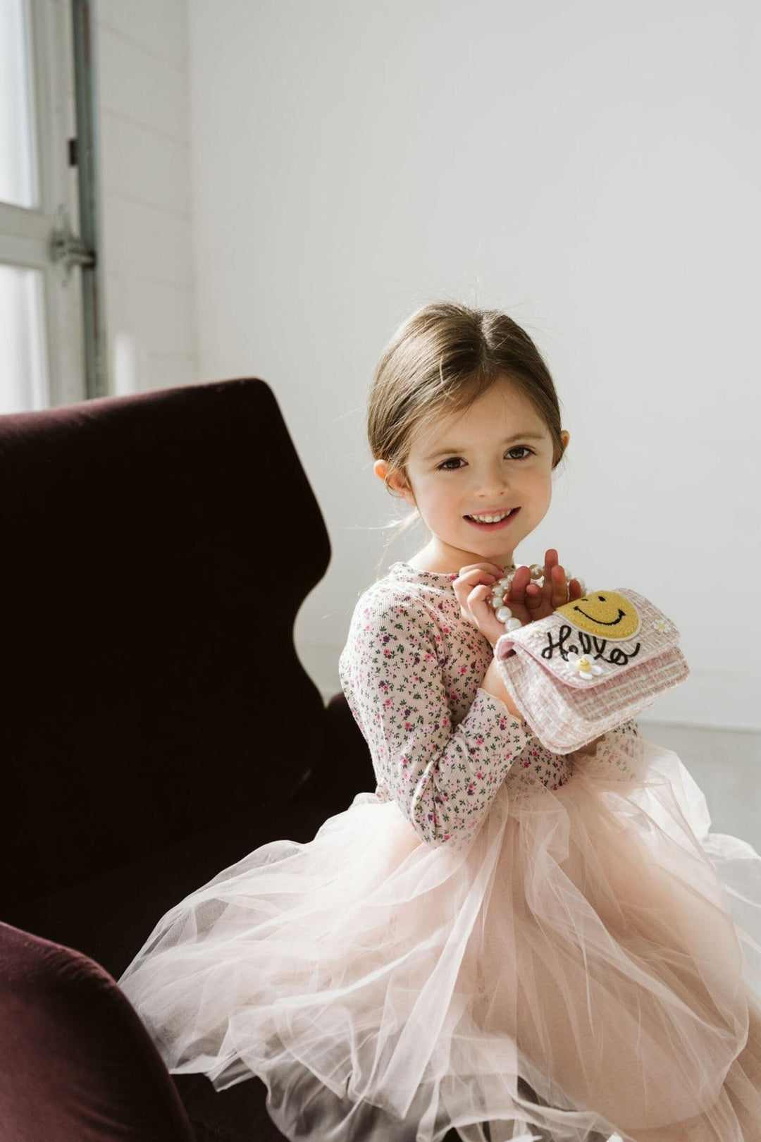 Tutu Dress | Long Sleeve Poppy Print | Petite Hailey - The Ridge Kids