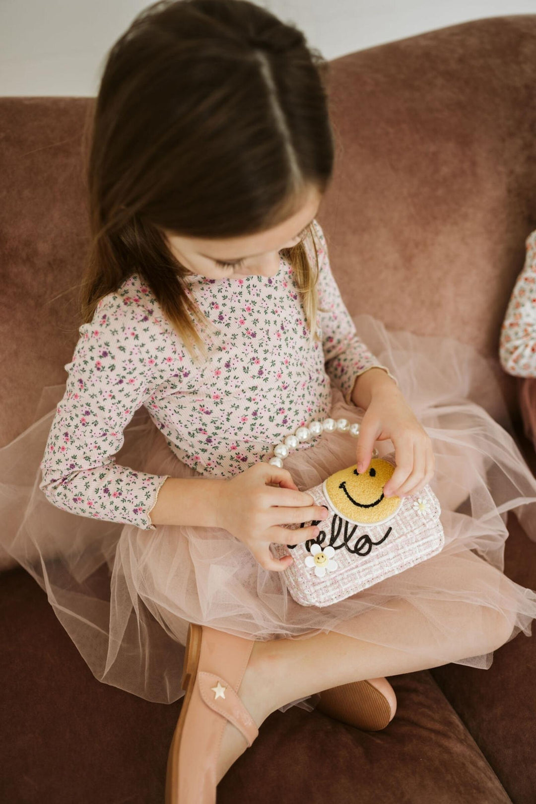 Tutu Dress | Long Sleeve Poppy Print | Petite Hailey - The Ridge Kids