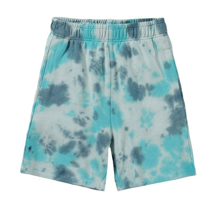 Unisex Adian Organic Cotton Soft Shorts | Water Tie Dye | Molo - The Ridge Kids