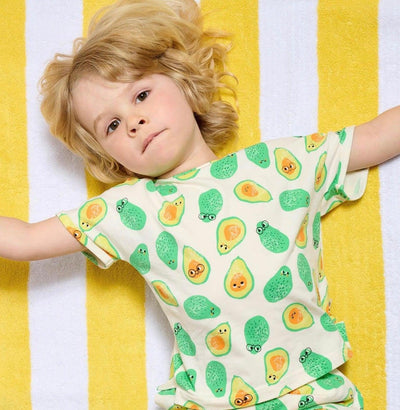 Unisex Baby and Toddler Organic Cotton Tee | Avocado | The Bonnie Mob - The Ridge Kids