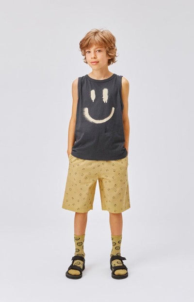 Unisex Rave Smiley Tank | Space Grey | Molo - The Ridge Kids