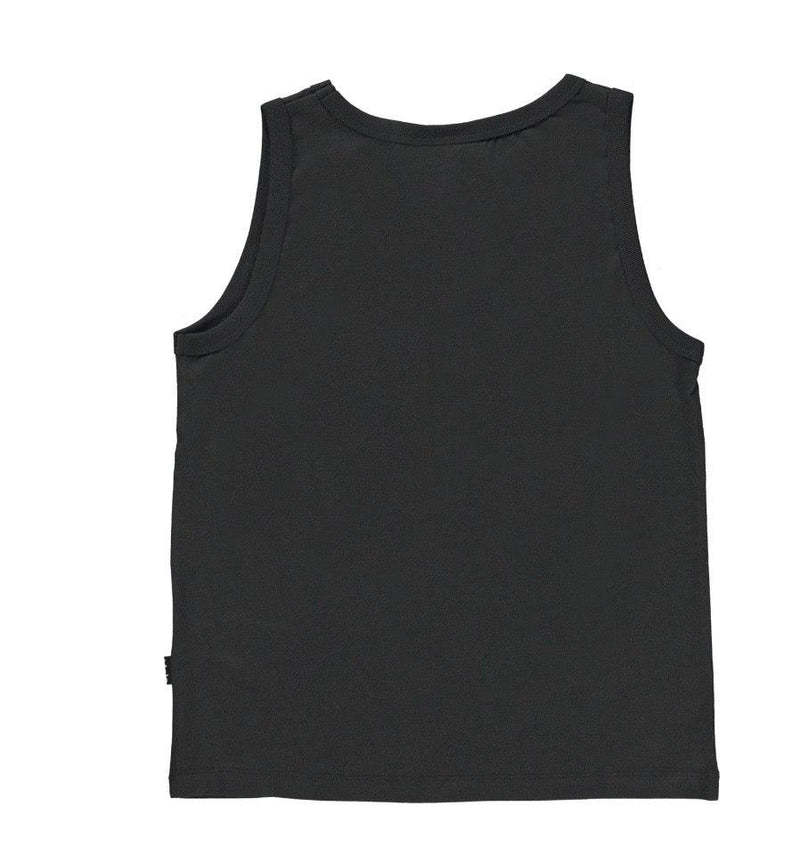 Unisex Rave Smiley Tank | Space Grey | Molo - The Ridge Kids