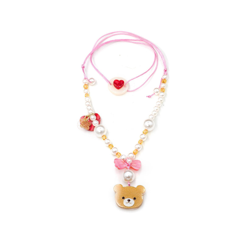 VAL24- Bear Pearls Necklace - The Ridge Kids