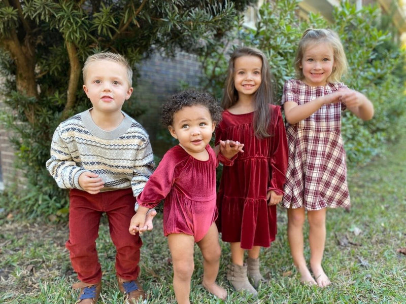 Velvet Bubble | Daisy Burgundy | Vignette - The Ridge Kids