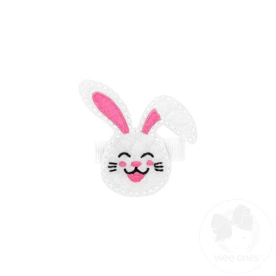 Felt Bunny Applique Girls Hair Clip | Clip| Wee Ones - The Ridge Kids