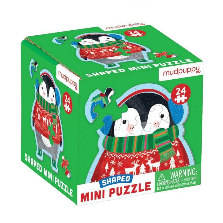 Puzzle | Shaped Mini Puzzle- Penguin | Mudpuppy - The Ridge Kids