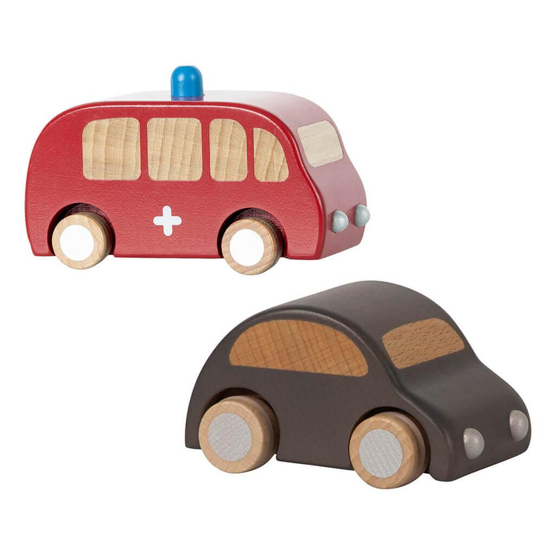 Wooden Toy | Firetruck and Car Bundle | Malieg - The Ridge Kids