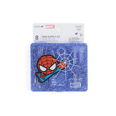 Yoobi Mini Supply Kit | Flat Box Retro Spiderman | Toysmith - The Ridge Kids
