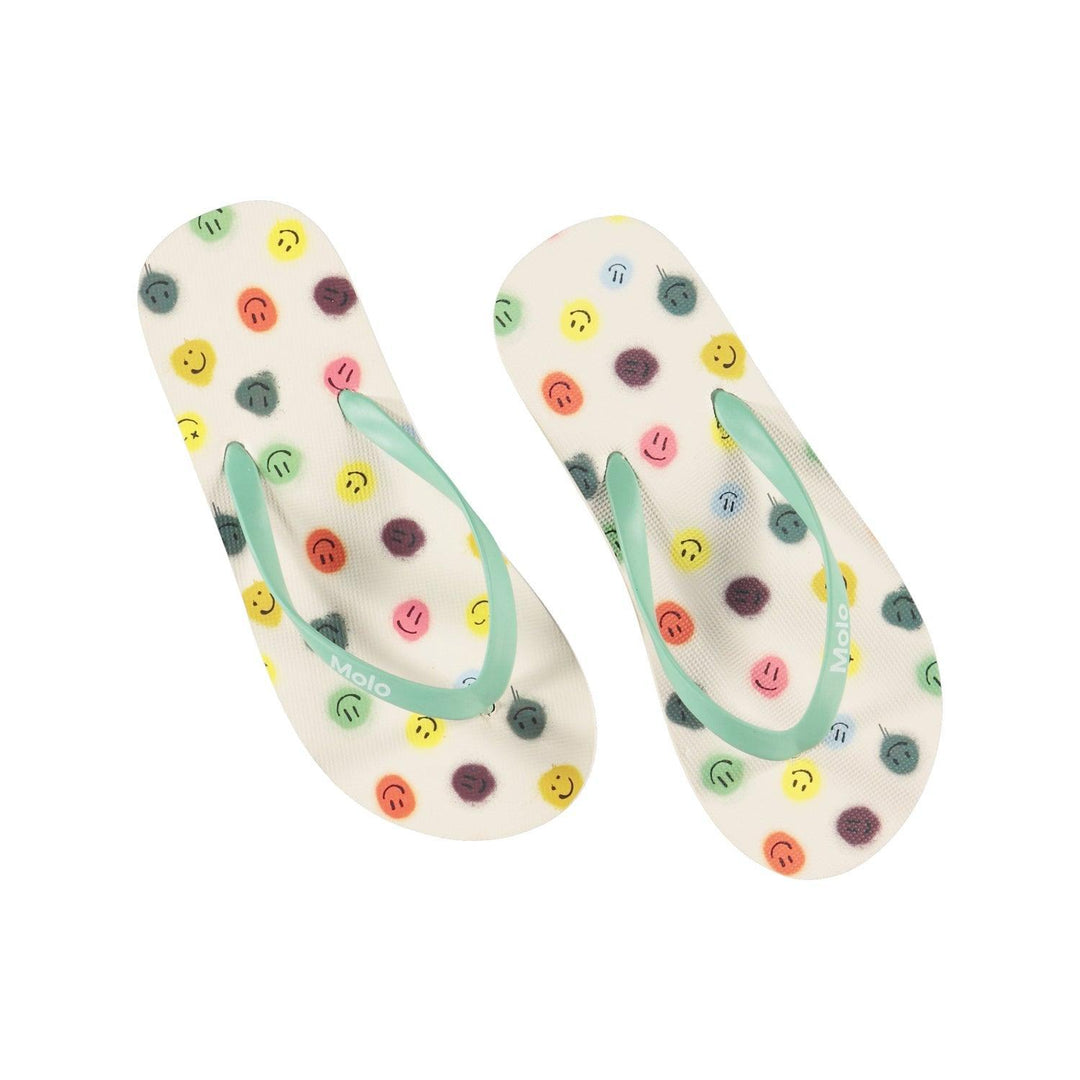 Zeppo Beach Flip Flops | Happy Dots| Molo - The Ridge Kids